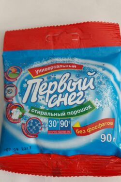 Универсальный стиральный порошок "Первый снег" (сухой) 0,09 кг